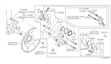 Diagram for Nissan 200SX Brake Caliper - 41000-01F01