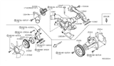 Diagram for Nissan Thermostat Gasket - 21049-AE000