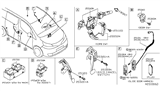 Diagram for Nissan Juke Brake Light Switch - 25320-AX10A