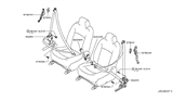 Diagram for Nissan Seat Belt - 86842-JM05B