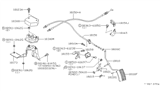 Diagram for Nissan Frontier Throttle Cable - 18201-1S705