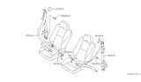 Diagram for Nissan Seat Belt - 86842-72F00
