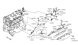 Diagram for Nissan NV Fuel Injector O-Ring - 16618-5M100