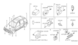 Diagram for Nissan Sentra Coolant Temperature Sensor - 25080-89907