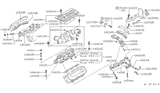 Diagram for Nissan Pathfinder Intake Manifold Gasket - 14080-V5200
