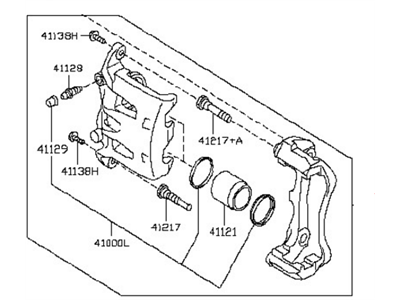 Nissan Leaf Brake Caliper - 41011-5TA0A