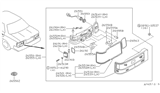 Diagram for Nissan NV Headlight Bulb - 26261-04W00
