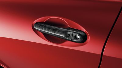 Nissan Rear Door Handle Covers Carbon Fiber Look KE605-1K053CB