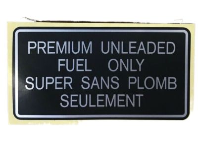 Nissan 14806-F9915 Label-UNLEADED Fuel Only