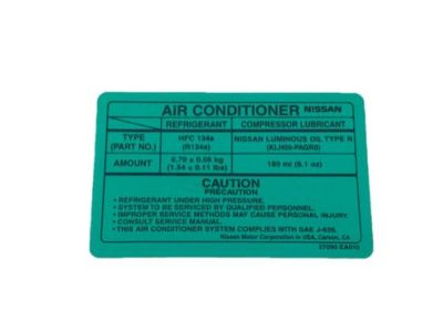 Nissan 27090-1HE1C Label Air Con