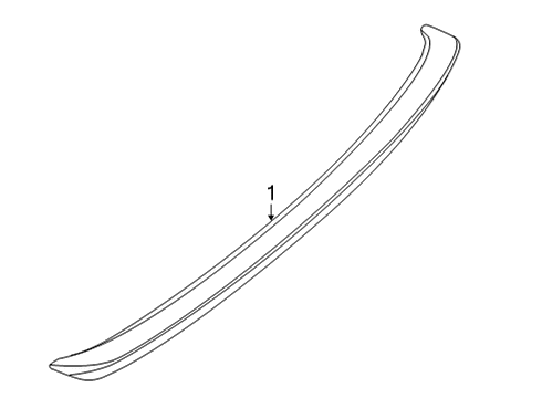 Air Spoiler Assembly - Rear Diagram for 96030-5EE8A