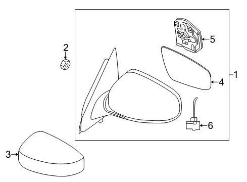 2020 Nissan Pathfinder Outside Mirrors Diagram