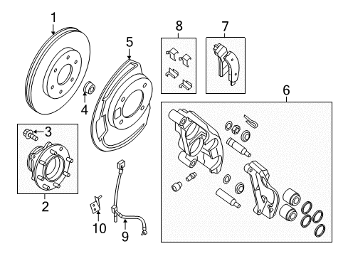 2020 Nissan NV Brake Components Diagram 1