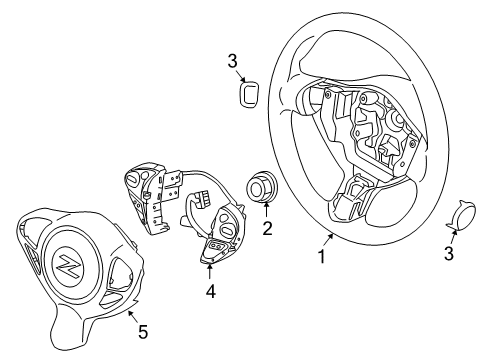 2020 Nissan 370Z Steering Column & Wheel, Steering Gear & Linkage Diagram 4