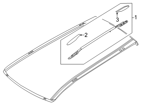 2020 Nissan Pathfinder Roof Rack Diagram 1