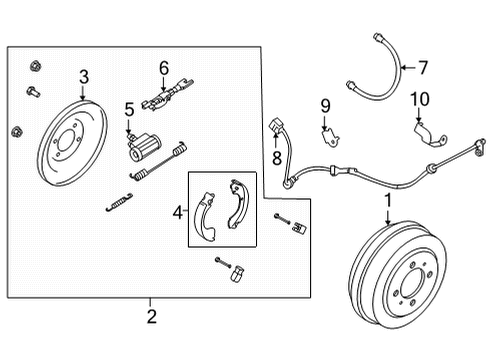 Rotor-Disc Brake,Rear Axle Diagram for 43206-6LA0B