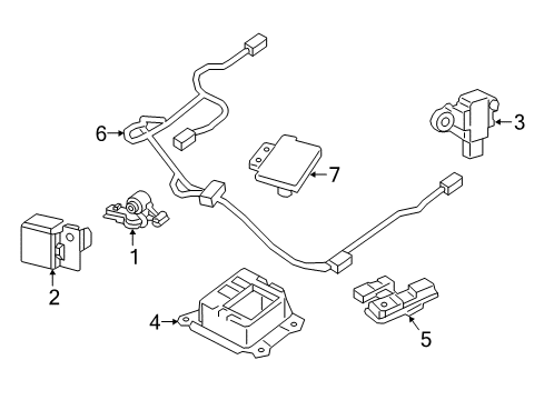 Module Assembly-Air Bag, Assist Diagram for 98515-6WK8A