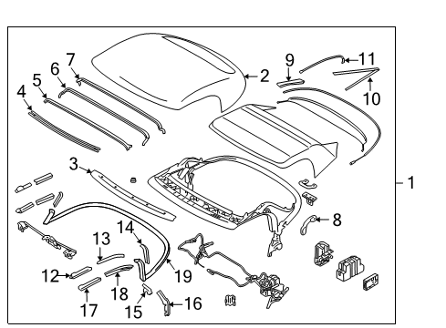 2020 Nissan 370Z Top Cover & Components Diagram