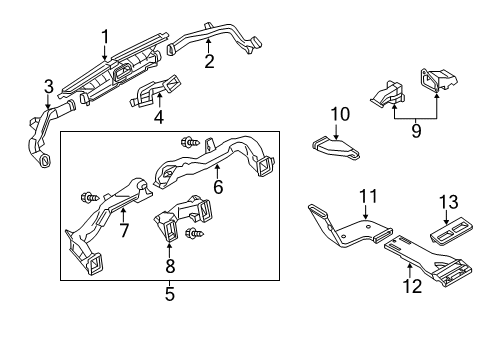 2020 Nissan Armada Ducts Diagram 1
