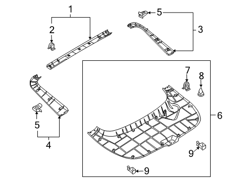 2020 Nissan 370Z Interior Trim - Lift Gate Diagram