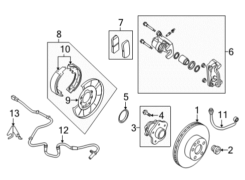 Pad Kit - Disc Brake Diagram for D1060-9DL0A