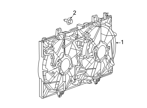 2020 Nissan Rogue Cooling System, Radiator, Water Pump, Cooling Fan Diagram 1