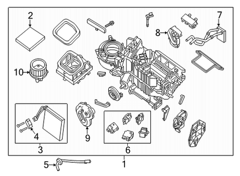 Blower Assembly-Air Conditioner Diagram for 27210-9BU0A