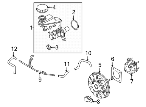 Hose-Brake Booster Diagram for 47474-6LB0A