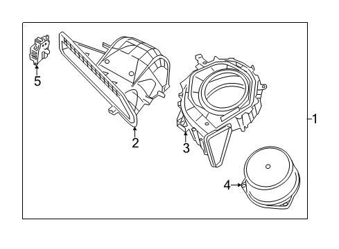 2020 Nissan Murano HVAC Case Diagram 1