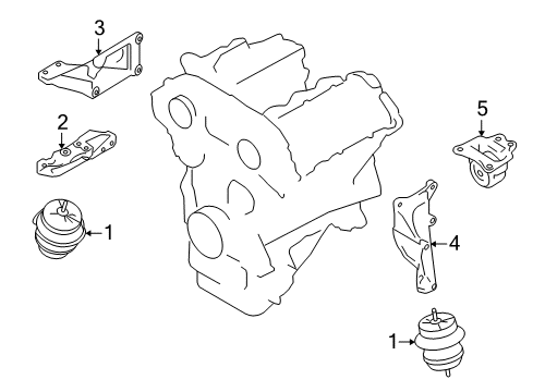 2021 Nissan GT-R Engine Mounting Diagram