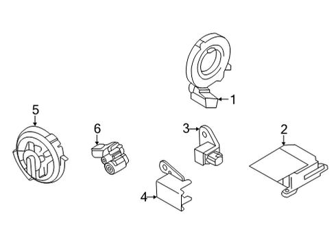 Module Assembly-Air Bag, Assist Diagram for 98515-5EE8A