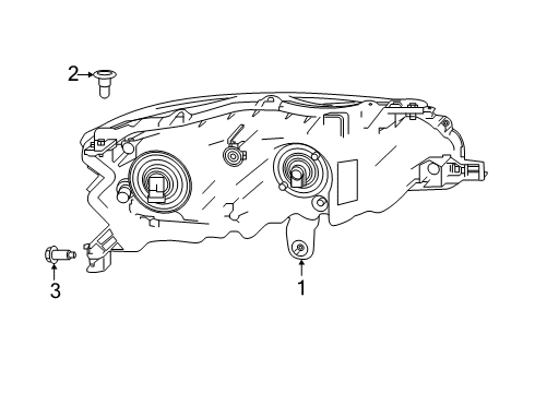 2022 Nissan Altima Headlamp Components Diagram 2
