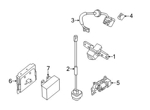 2020 Nissan Rogue Electrical Components Diagram 1