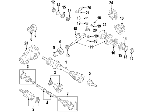 2020 Nissan 370Z Rear Axle, Axle Shafts & Joints, Differential, Drive Axles, Propeller Shaft Diagram