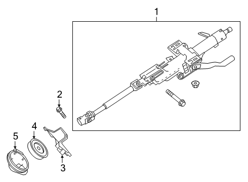 2022 Nissan Altima Steering Column Assembly Diagram
