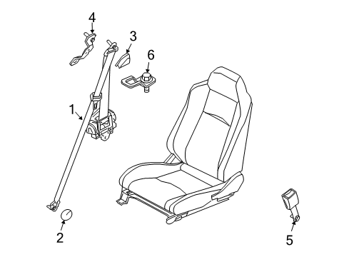 2020 Nissan 370Z Seat Belt Diagram