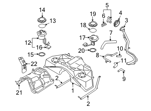 2020 Nissan 370Z Fuel System Components Diagram