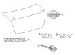 Diagram for Nissan Sentra Emblem - 84890-6LB0A