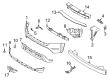 Diagram for Nissan Frontier License Plate - 96210-9BU0A