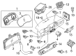 Diagram for 2021 Nissan Rogue Instrument Cluster - 24809-6RR1D