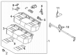 Diagram for 2021 Nissan Rogue Seat Cushion - 89307-6RE1B
