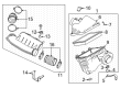 Diagram for 2020 Nissan Frontier Air Duct - 16576-9BT1A