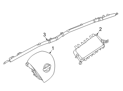 Module Assy-Air Bag,Driver Diagram for 98510-4RA8A