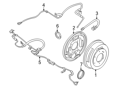 Sensor Assembly Anti Ski, Rear Diagram for 47900-9Z710