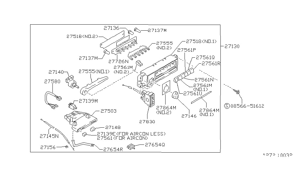 Nissan 27513-65E00 Control Assembly