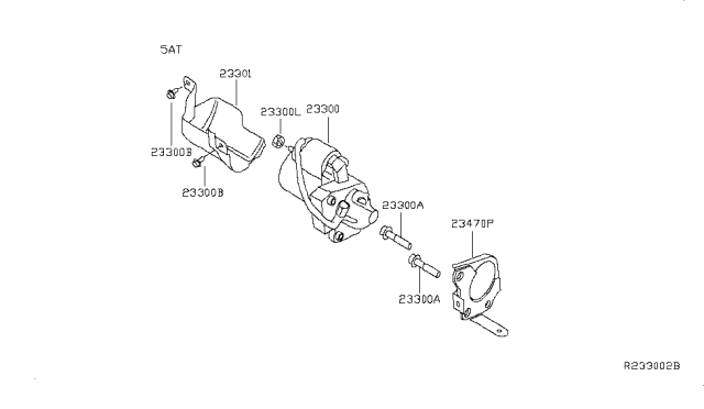 2010 Nissan Quest Cover-Plate Diagram for 30417-8Y02A