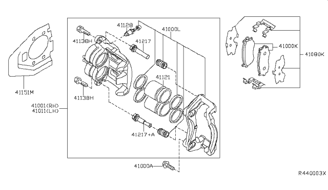 2014 Nissan Pathfinder Front Brake Diagram