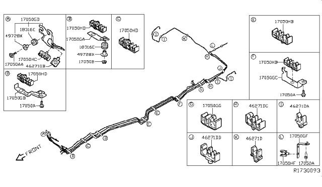 2014 Nissan Pathfinder Fuel Piping Diagram 1