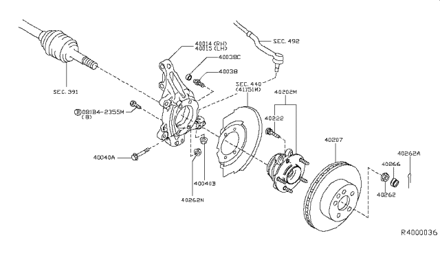 2014 Nissan Pathfinder Front Axle Diagram 1
