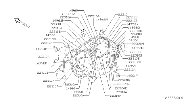 1983 Nissan Sentra Engine Control Vacuum Piping Diagram 1